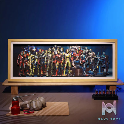 Yu Zhi Jiang Studio – Iron Man Series #4 3D Decorative Painting Marvel