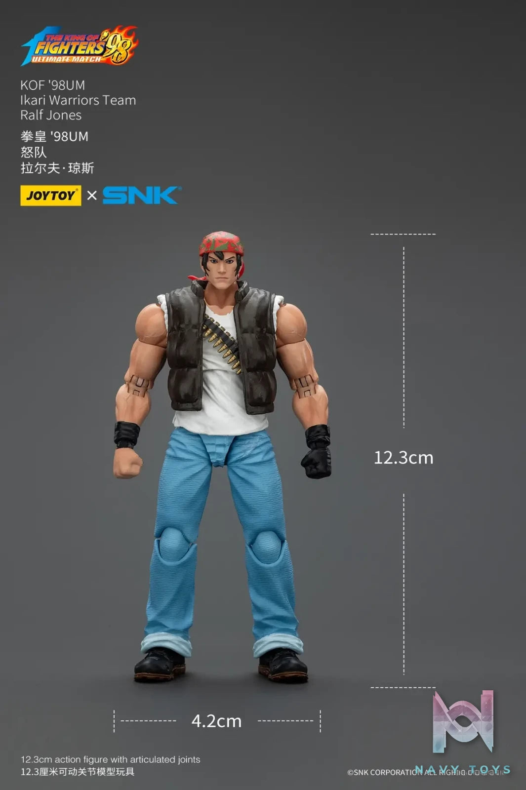 JOYTOY – 1/18 The King of Fighters 98 UM Ikari Team Leona Heidern & Ralf Jones & Clark Still JT01703 JT01710 JT01727 (Licensed)
