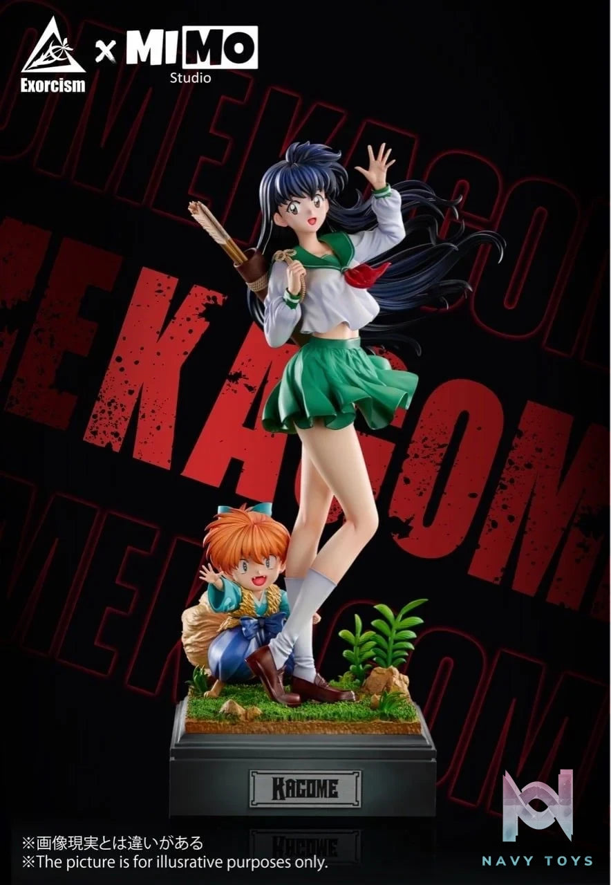 Kagome Higurashi X Shippo - Inuyasha - Exorcism Studio X MIMO Studio resin statue Navy Toys anime figure