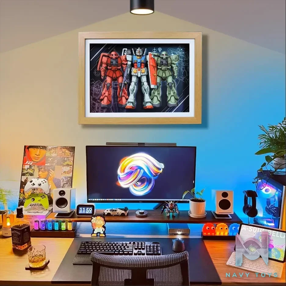 KALA HOME Studio – Gundam Multiple Characters #03 3D Decorative Painting Gundam