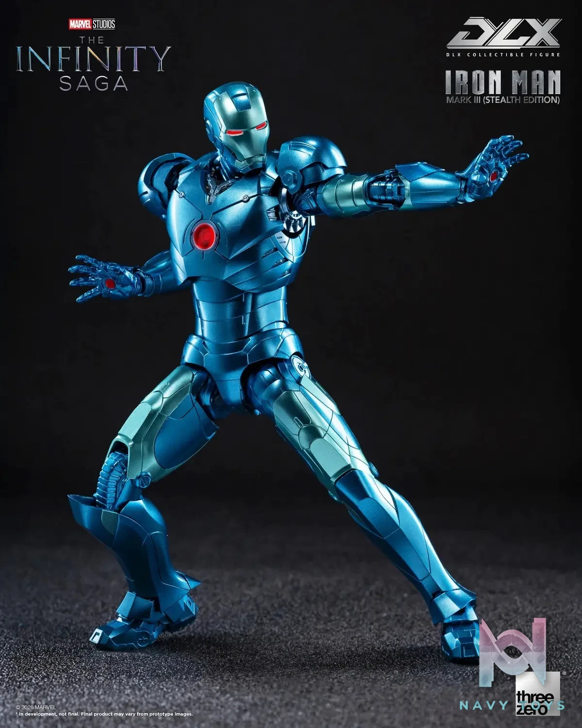 Threezero – Marvel Studios: The Infinity Saga DLX Iron Man Mark 3 (Stealth Edition) 3Z09220C0 (Licensed)