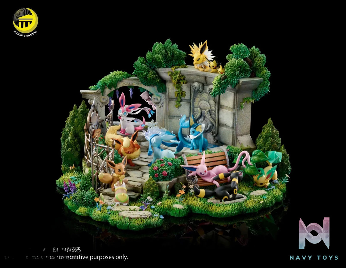 MoonShadow Studio – Eevee Family Anniversary Garden Diorama Pokémon