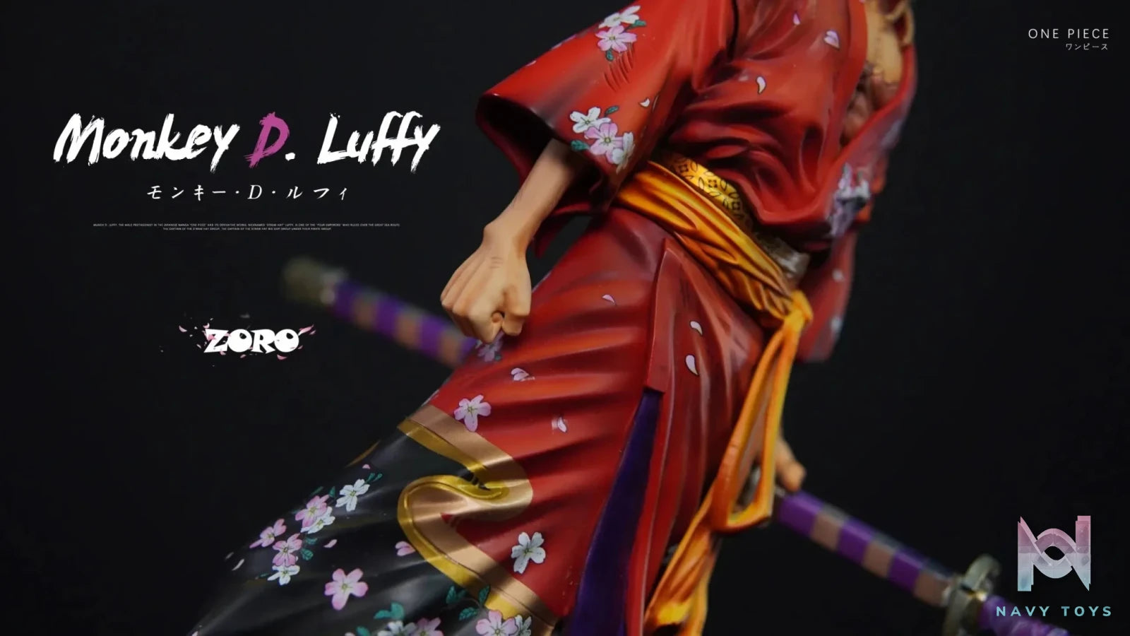 Zoro Studio - One Piece Kimono Luffy resin statue Navy Toys anime figure