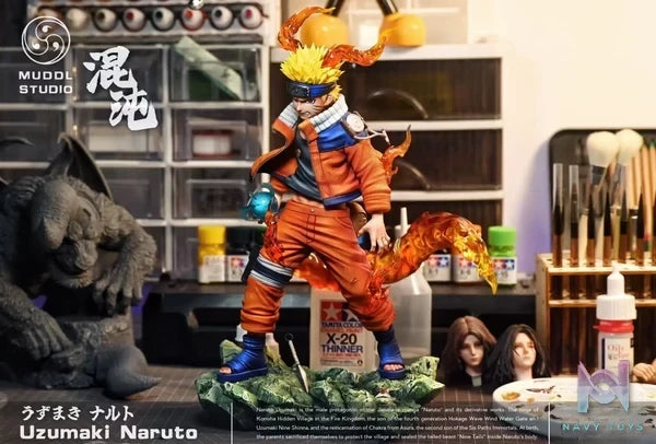 MUDDL Studio - Naruto Final Valley Battle Naruto Uzumaki resin statue Navy Toys anime figure