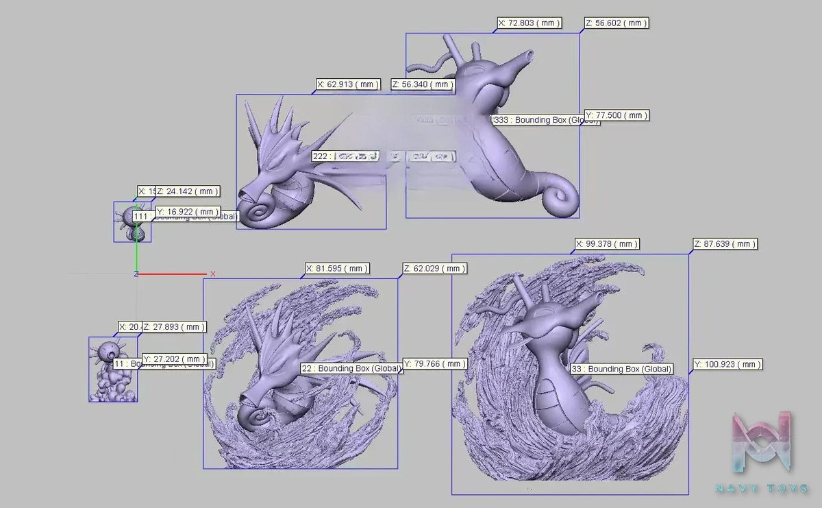 Wu Liao Zuo Fang Studio – Kingdra Evolution Set Pokémon