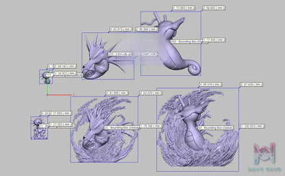 Wu Liao Zuo Fang Studio – Kingdra Evolution Set Pokémon