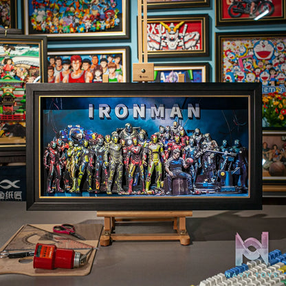 Yu Zhi Jiang Studio – Iron Man Series #3 3D Decorative Painting Marvel