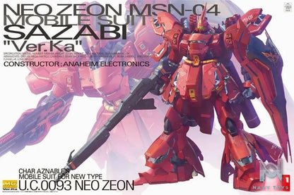 BANDAI – Kidou Senshi Gundam: Gyakushuu no Char – MSN-04 Sazabi – MG Ver.Ka – 1/100 (Licensed)
