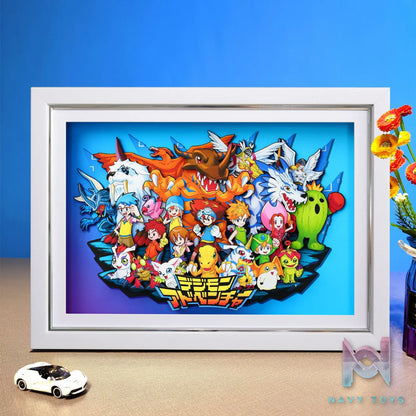 Yu Zhi Jiang Studio – Digimon Multiple Characters Series #7 3D Decorative Painting Digimon