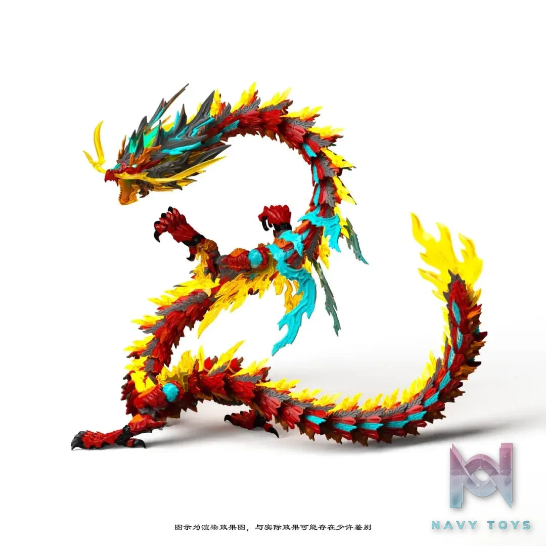 Shen Xing Ke Ji – Original Red Dragon King alloy frame with lights assembly model (Licensed)