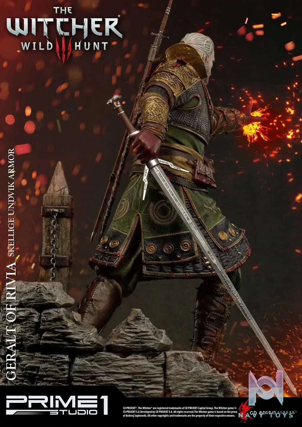 Prime 1 Studio – Premium Masterline The Witcher 3: Wild Hunt Geralt of Rivia Skellige Undvik Armor PMW3-07 PMW3-07EX (Licensed)