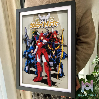 KALA HOME Studio – Ronin Warriors Multiple Characters 3D Decorative Painting Ronin Warriors