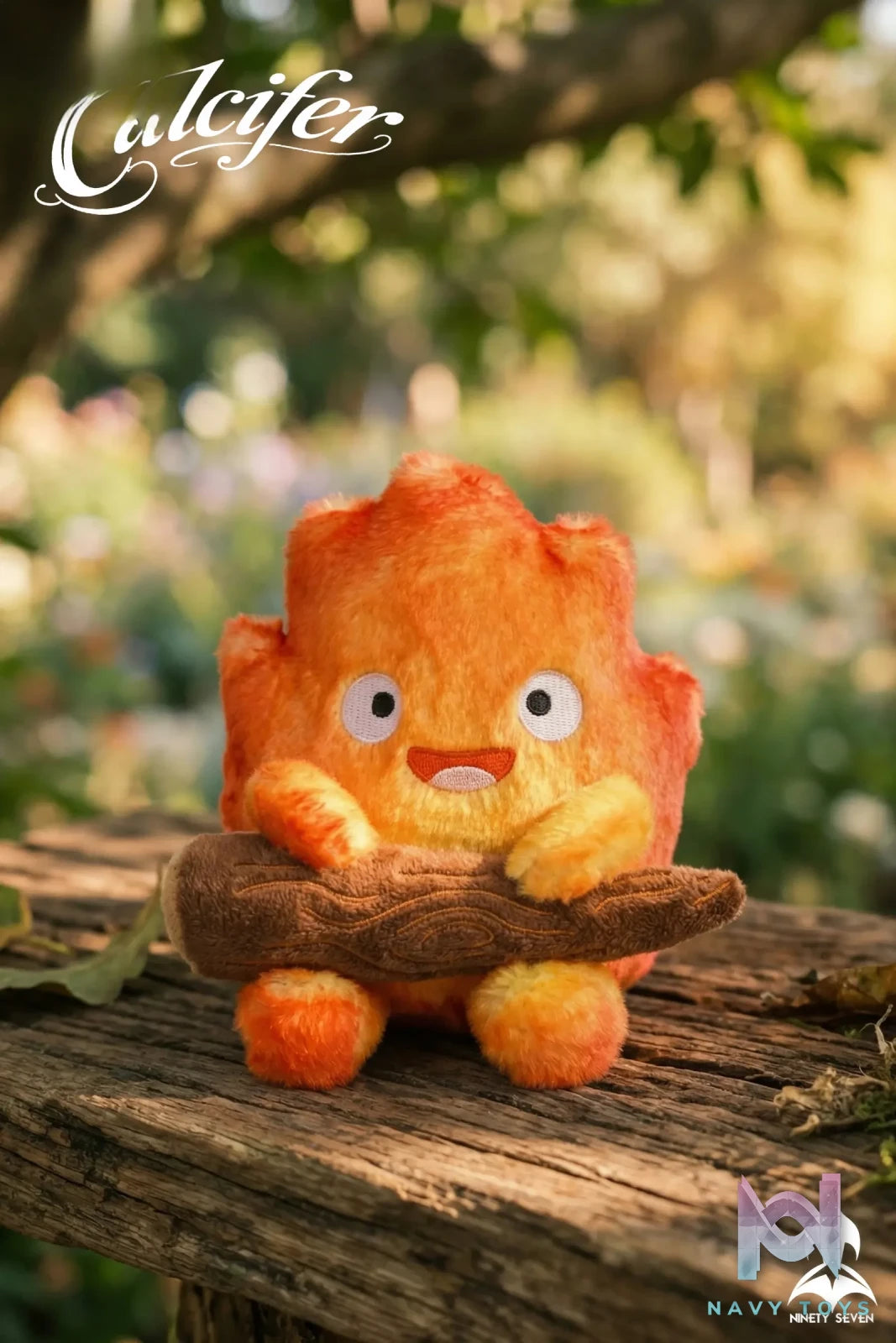 NINETY SEVEN Studio – Calcifer Plush Pendant Howl’s Moving Castle