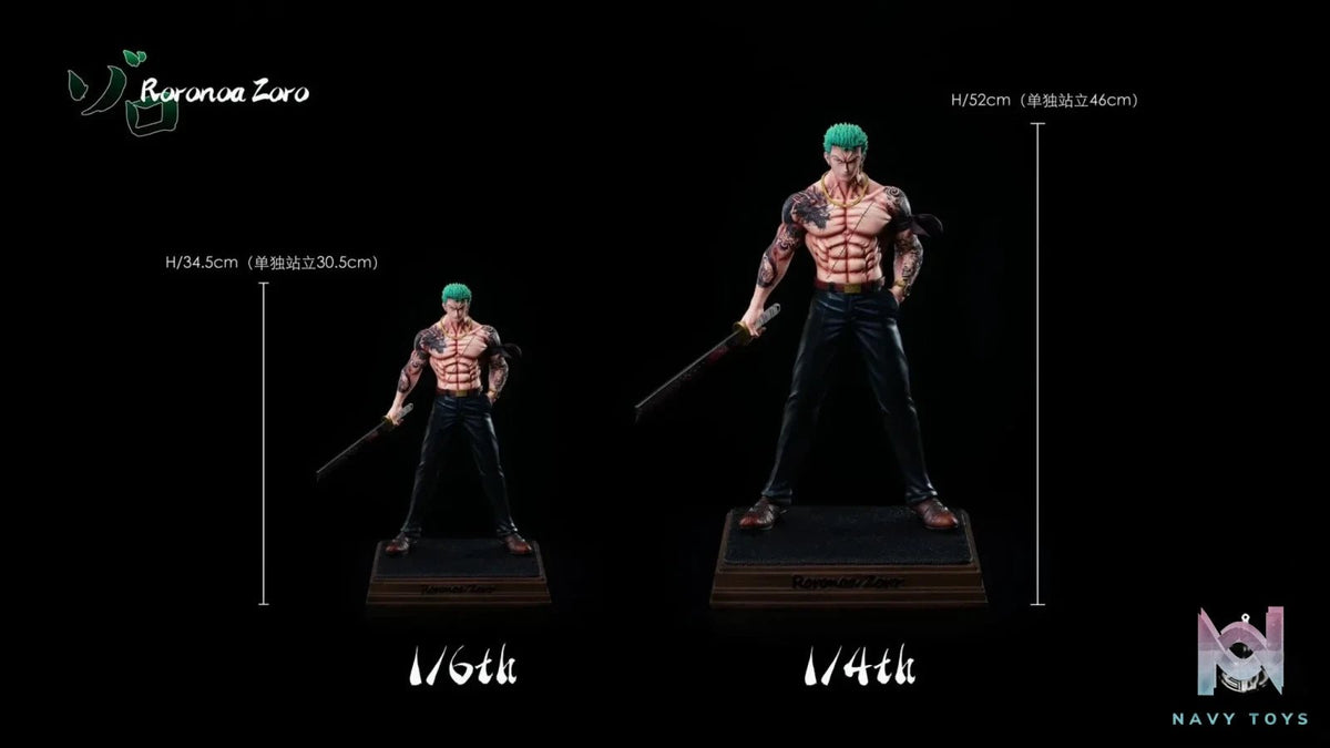 Teddyboy Series Nine Dragons Zoro - One Piece - GP Studio resin statue Navy Toys anime figure