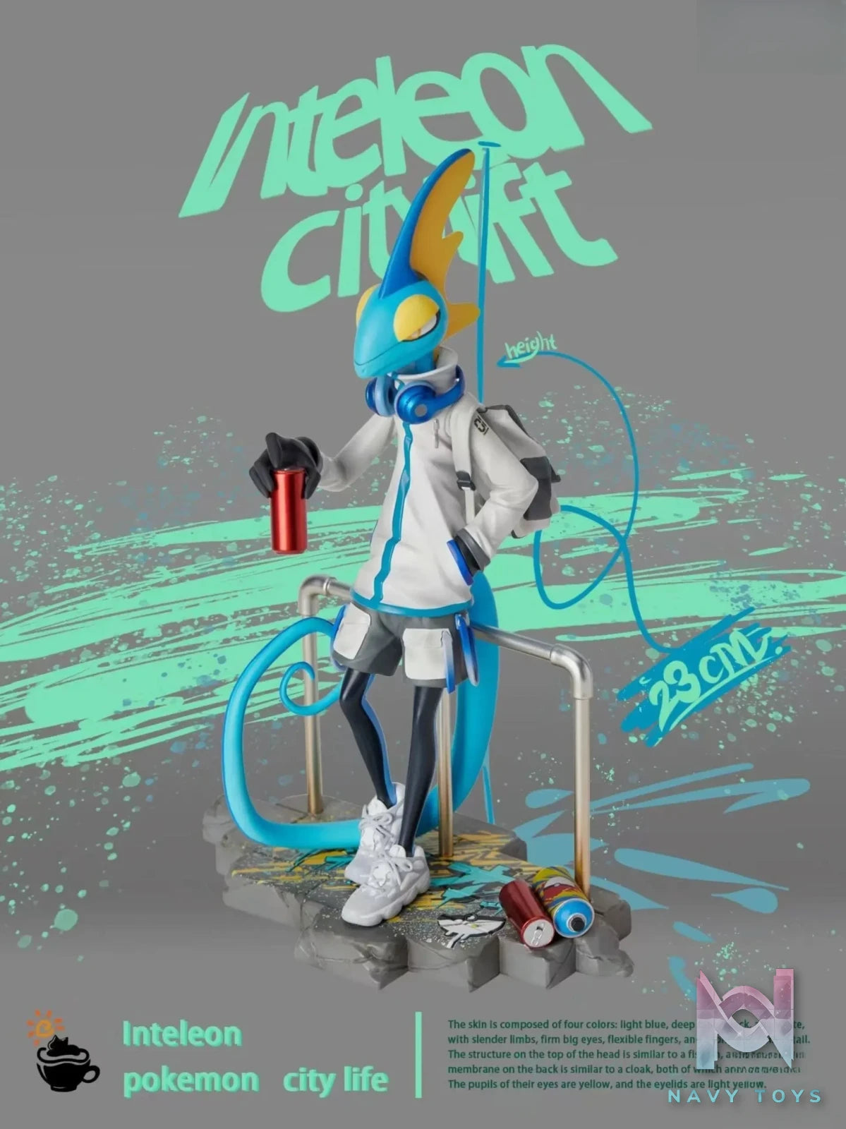 Fei Mao Ying Ri Studio – Pokémon Urban Trendy Card – Inteleon