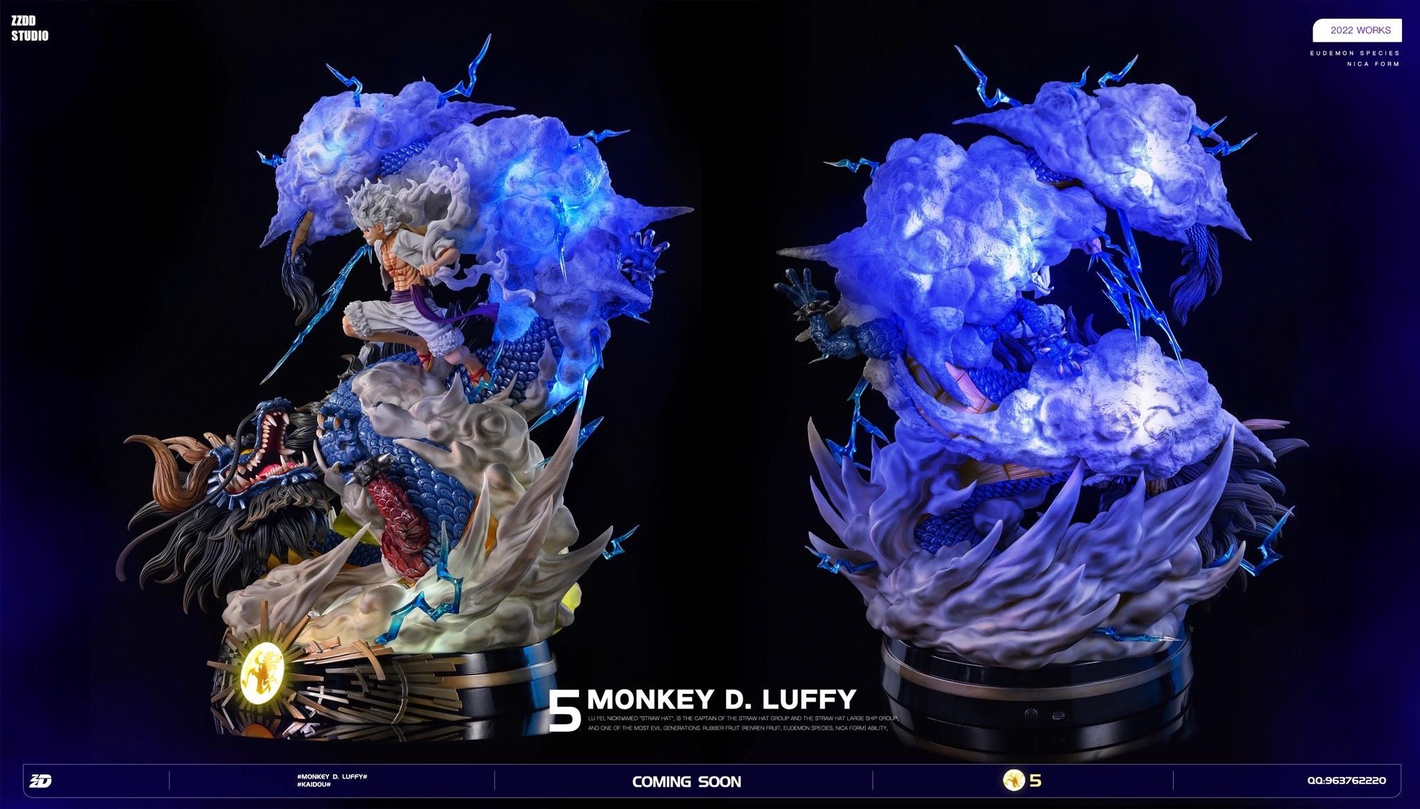 Luffy vs Kaido - One Piece - ZZDD Studio resin statue zzdd studio anime figure