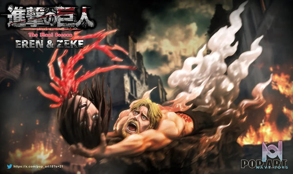 Eren & Zeke resin statue POP.ART Studio anime figure
