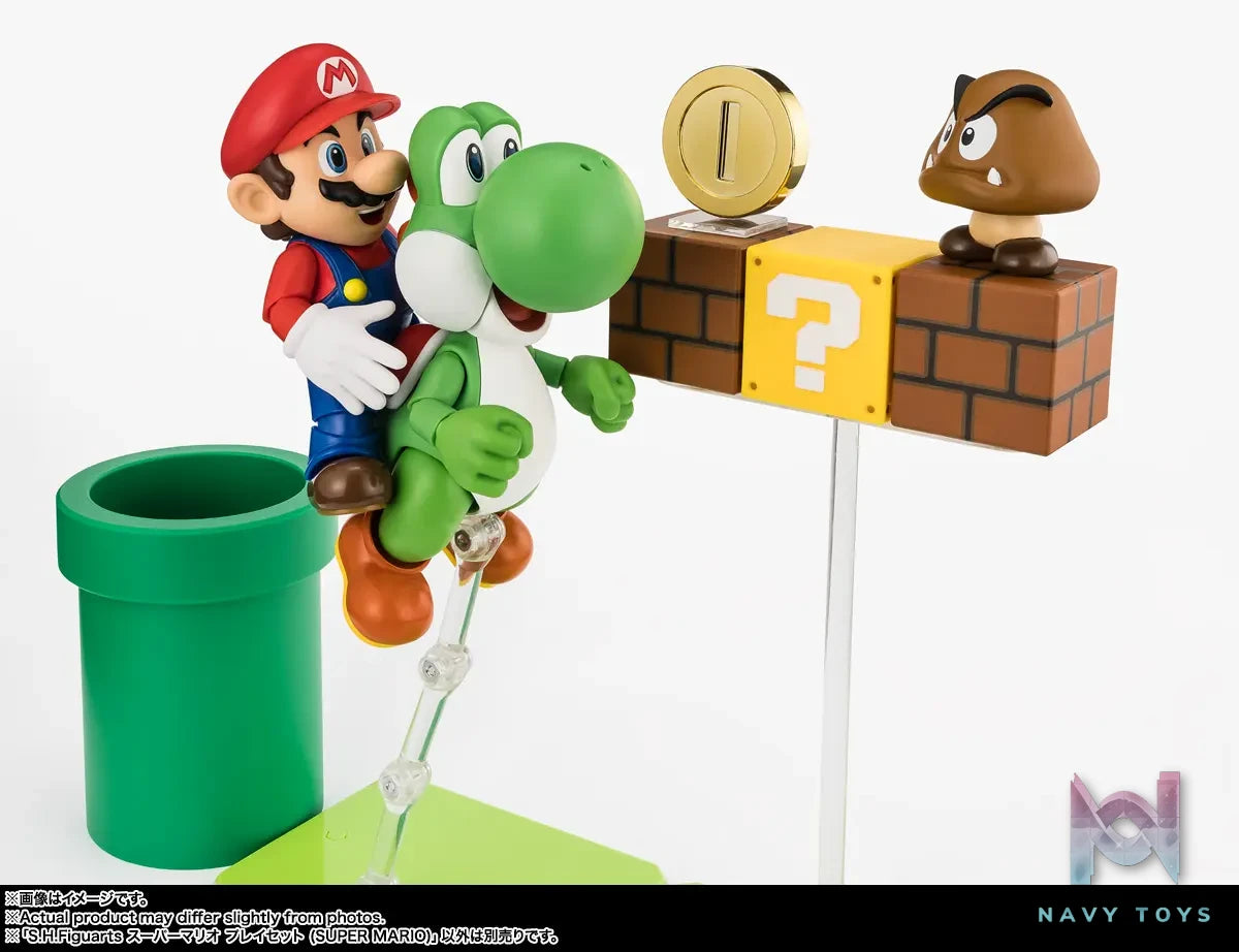 BANDAI SPIRITS – S.H.Figuarts Super Mario Playset SUPER MARIO (Licensed)