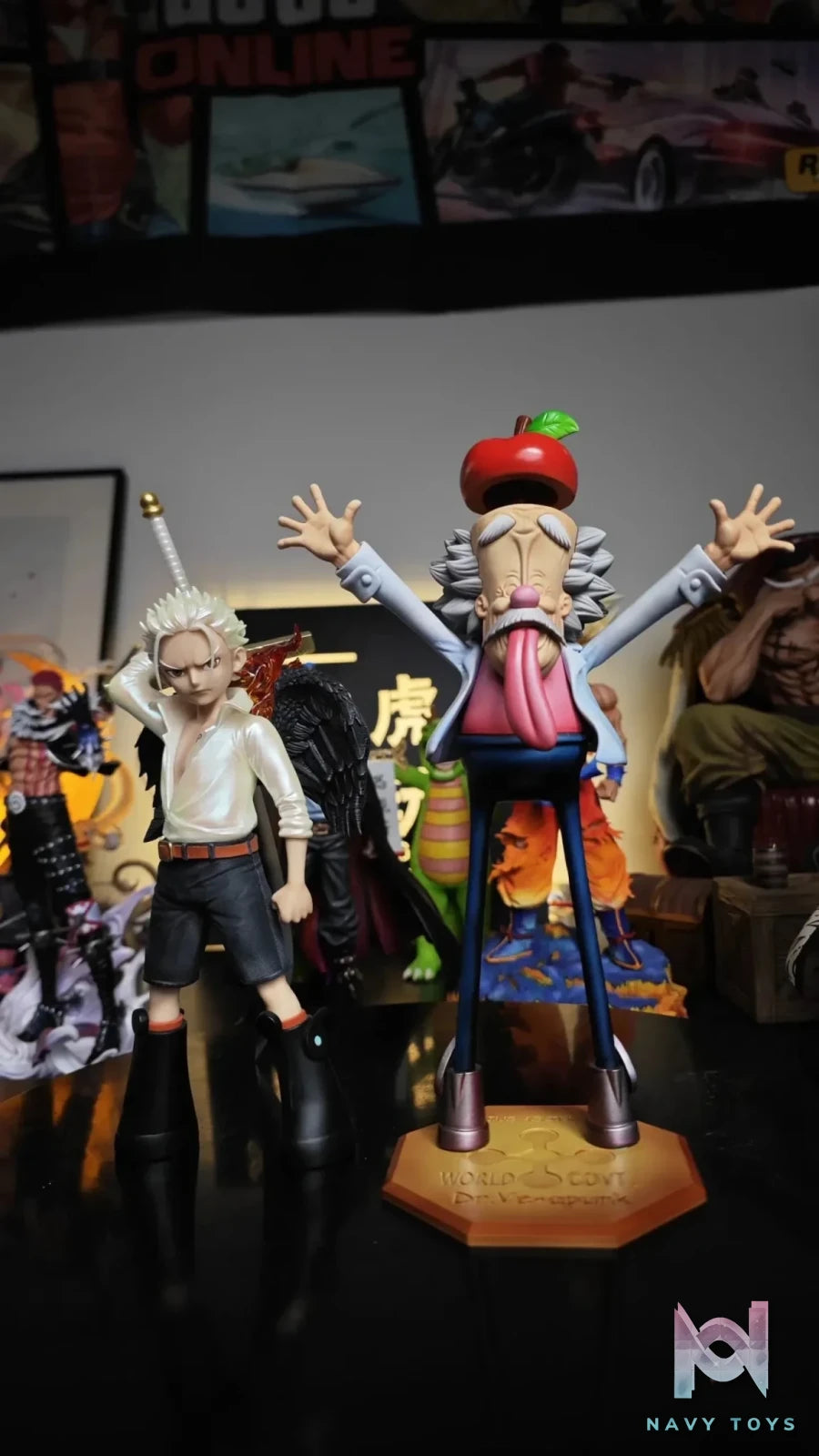 Long Hu Studio - One Piece DR.Vegapunk resin statue Navy Toys anime figure