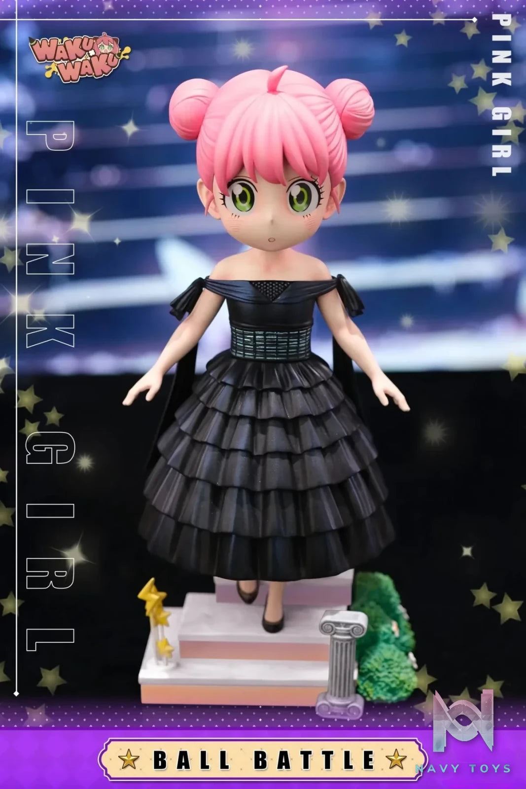 WakuWaku Studio - Spy x Family 023 Evening Gown Anya Forger resin statue Navy Toys anime figure