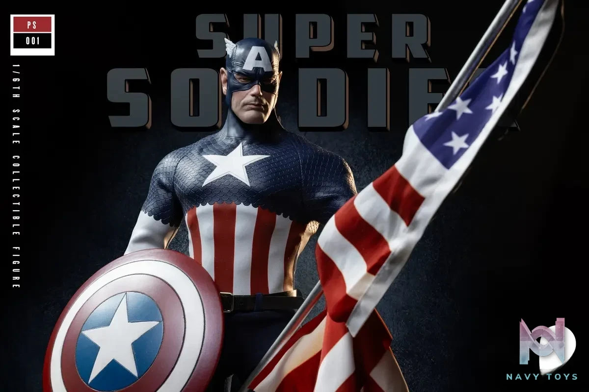 Power Studio – Marvel 1/6 scale super soldier Captain America figure PS001