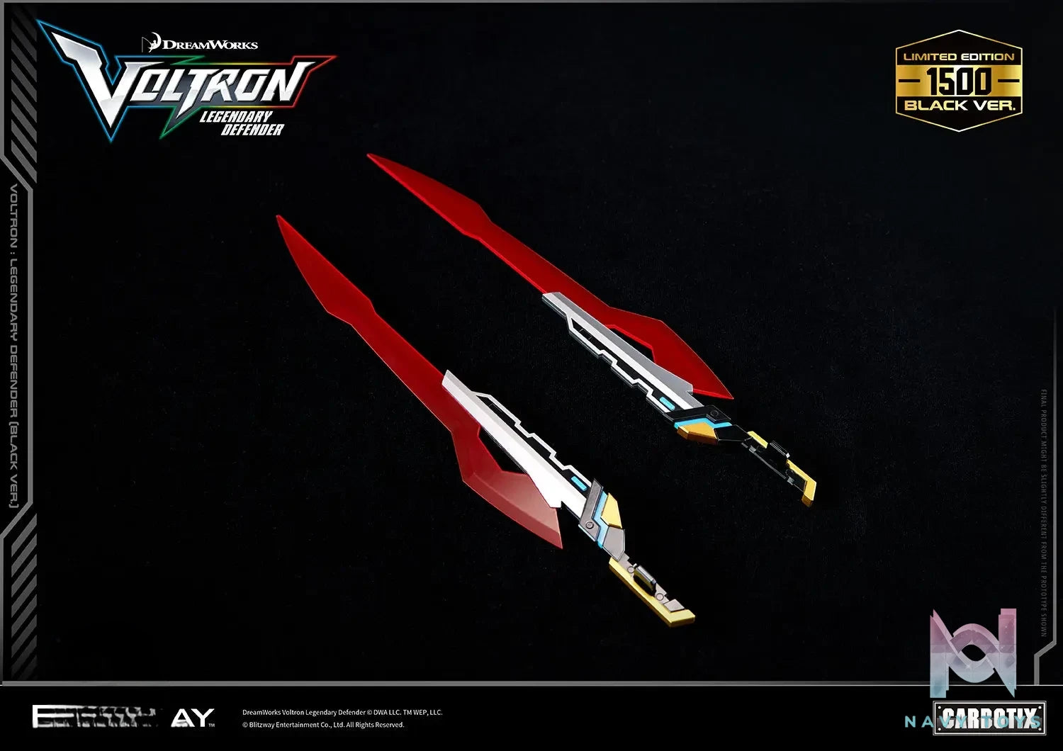 BLITZWAY – CARBOTIX Voltron (Black Ver.) Legendary Defender (Licensed)