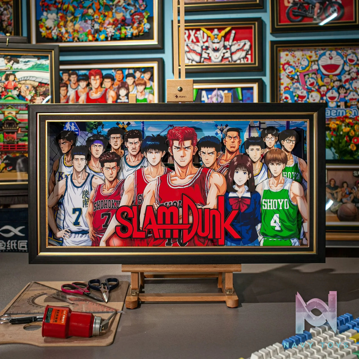 Yu Zhi Jiang Studio – Slam Dunk Multiple Characters Series #8 3D Decorative Painting Slam Dunk