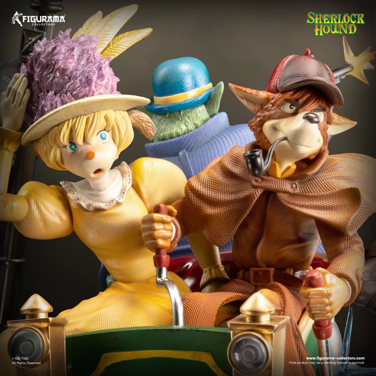 Sherlock, Watson & Mrs.Hudson resin statue figurama studio anime figure