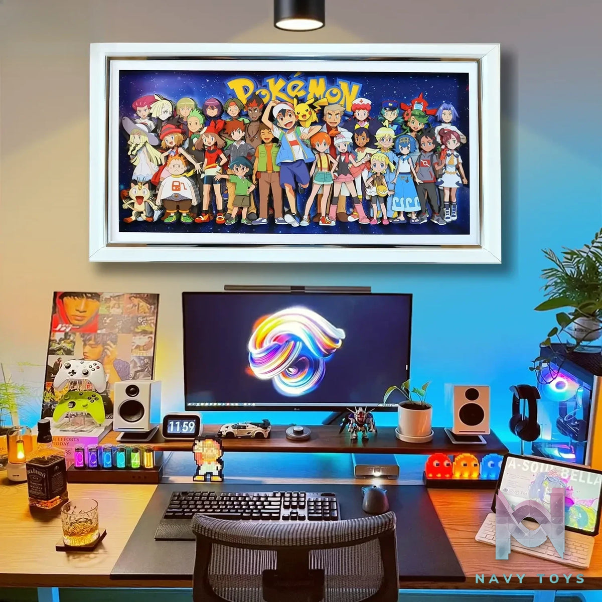 KALA HOME Studio – Pokémon Multiple Characters #10 3D Decorative Painting Pokémon