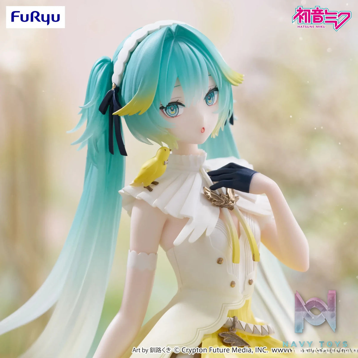 FURYU – Hatsune Miku Noodle Stopper Figure Canary Bird (Licensed)