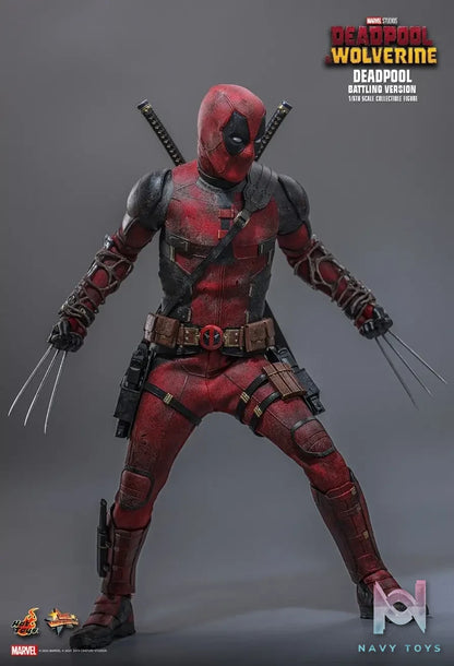 Hottoys – Marvel Deadpool & Wolverine Deadpool (Battling Version) MMS782 (Licensed)