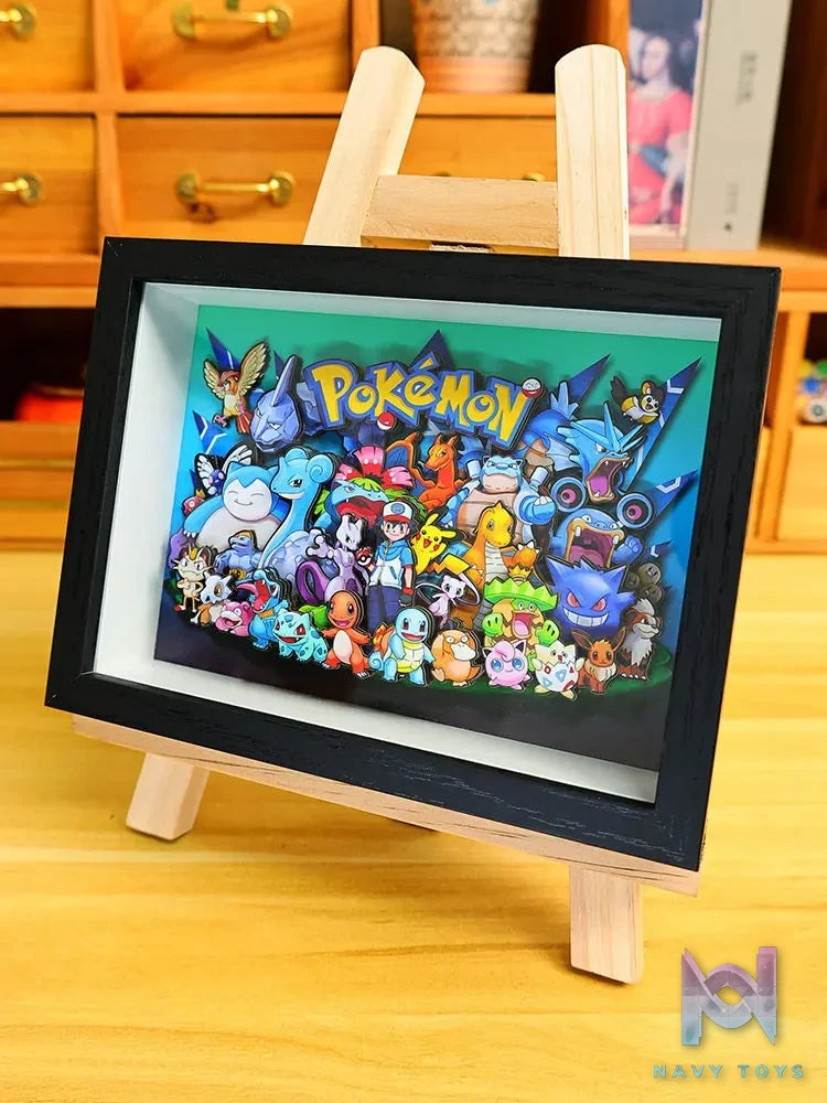 Yu Zhi Jiang Studio – Pokémon Multiple Characters 3D Decorative Painting Pokémon