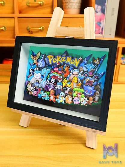 Yu Zhi Jiang Studio – Pokémon Multiple Characters 3D Decorative Painting Pokémon