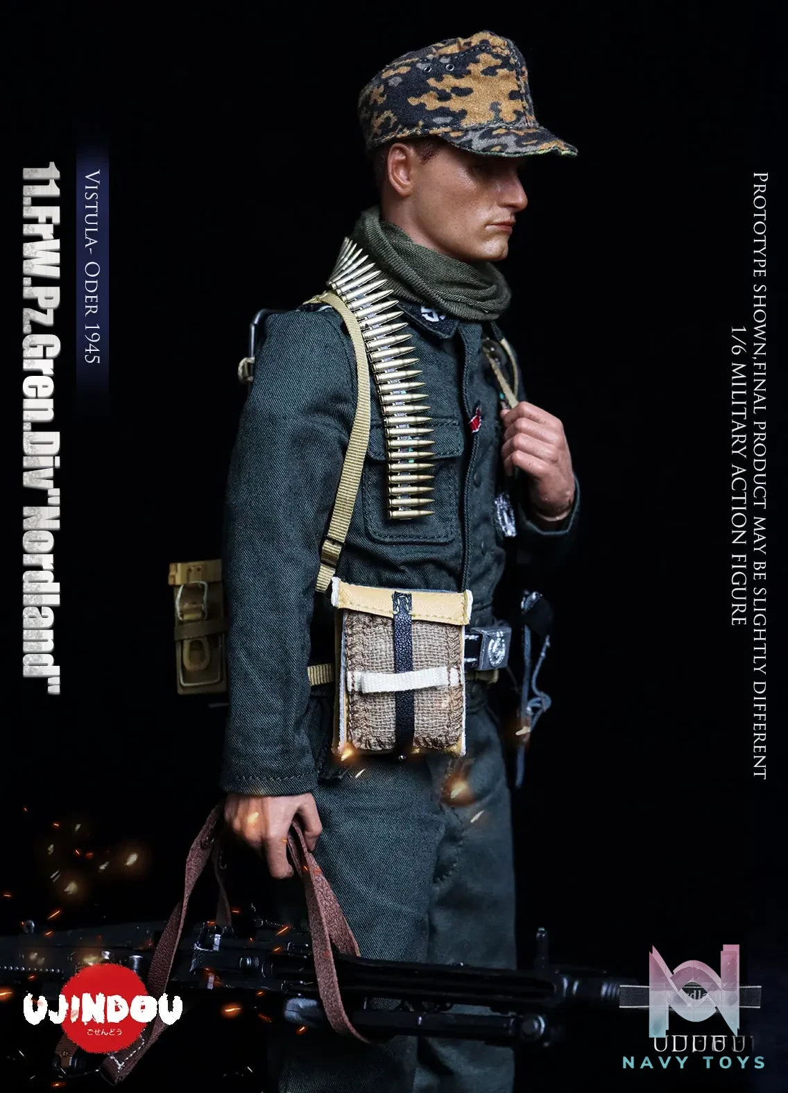UJINDOU – 1/6 WWII 11. FrW. Pz. Gren. Div “Nordland”, Vistula – Oder 1945 UD9051 (Licensed)