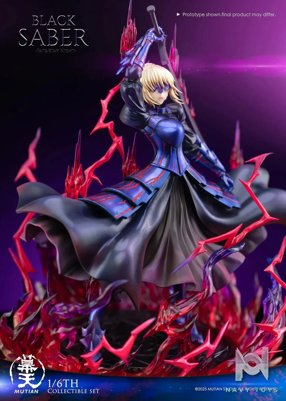 Mu Tian Studio - Fate/stay night Heaven's Feel Saber Alter resin statue Navy Toys anime figure
