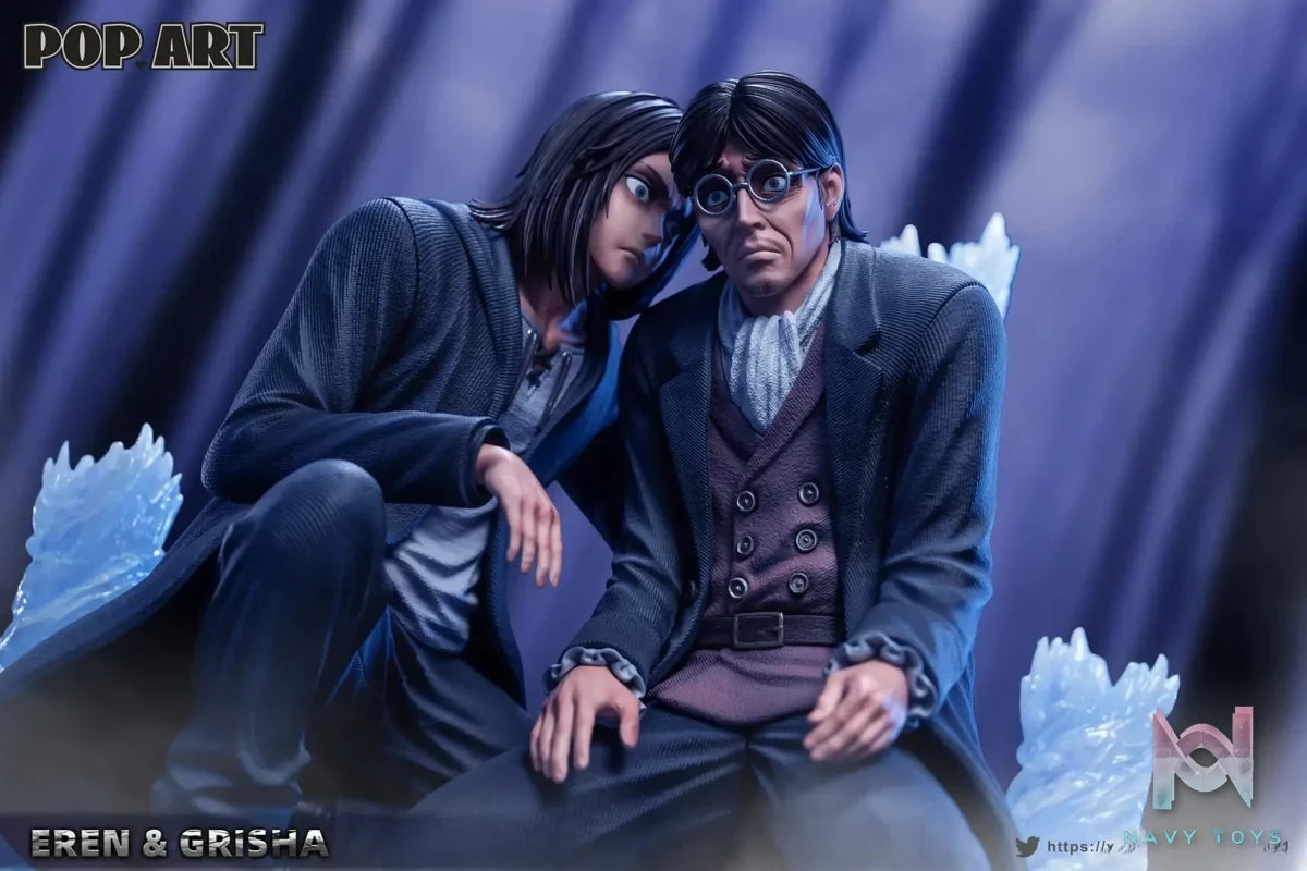 POP.ART Studio - Eren X Grisha Attack on Titan resin statue Navy Toys anime figure