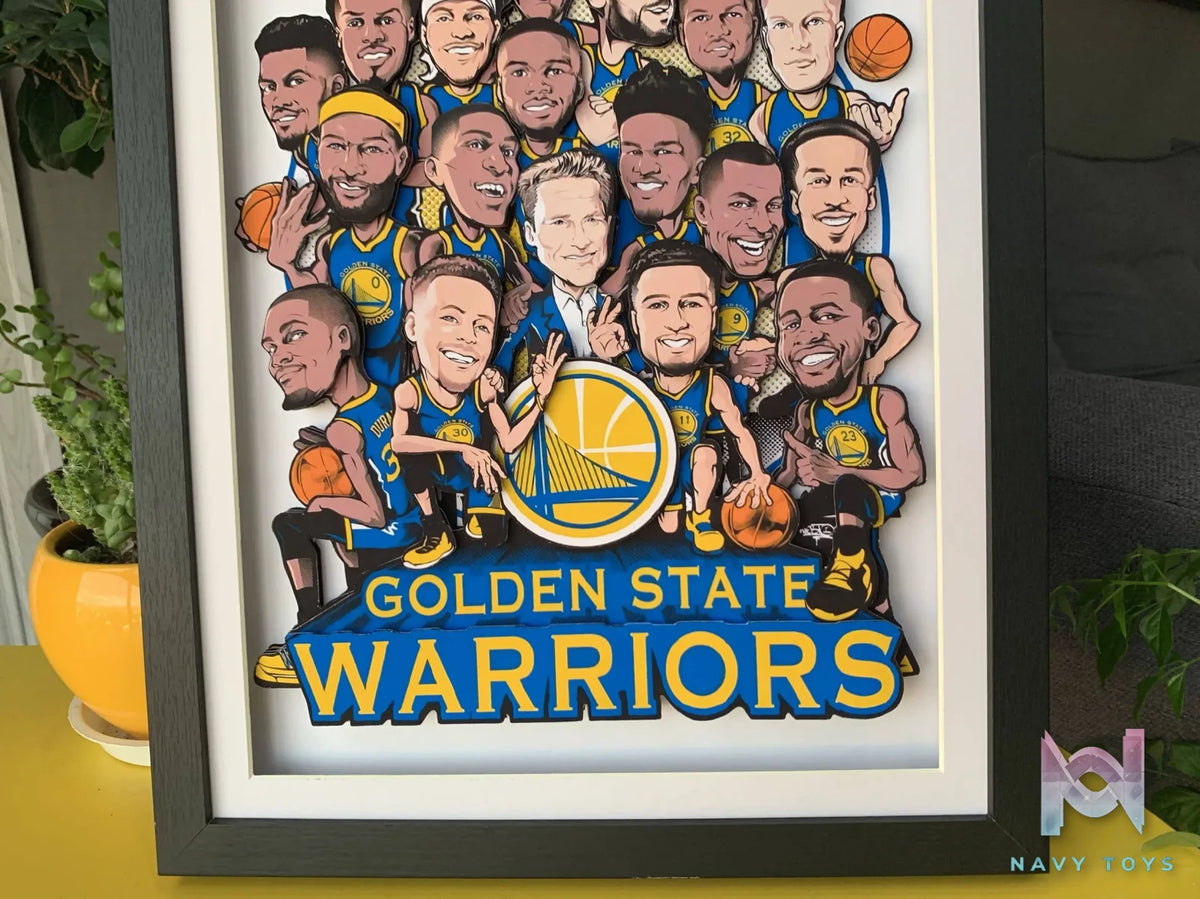 KALA HOME Studio – Golden State Warriors #01 3D Decorative Painting NBA