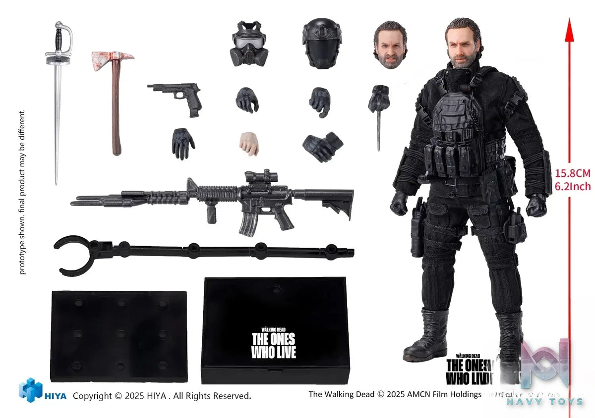 HIYA Toys – The Walking Dead Rick Action Figure ESW0318 (Licensed)