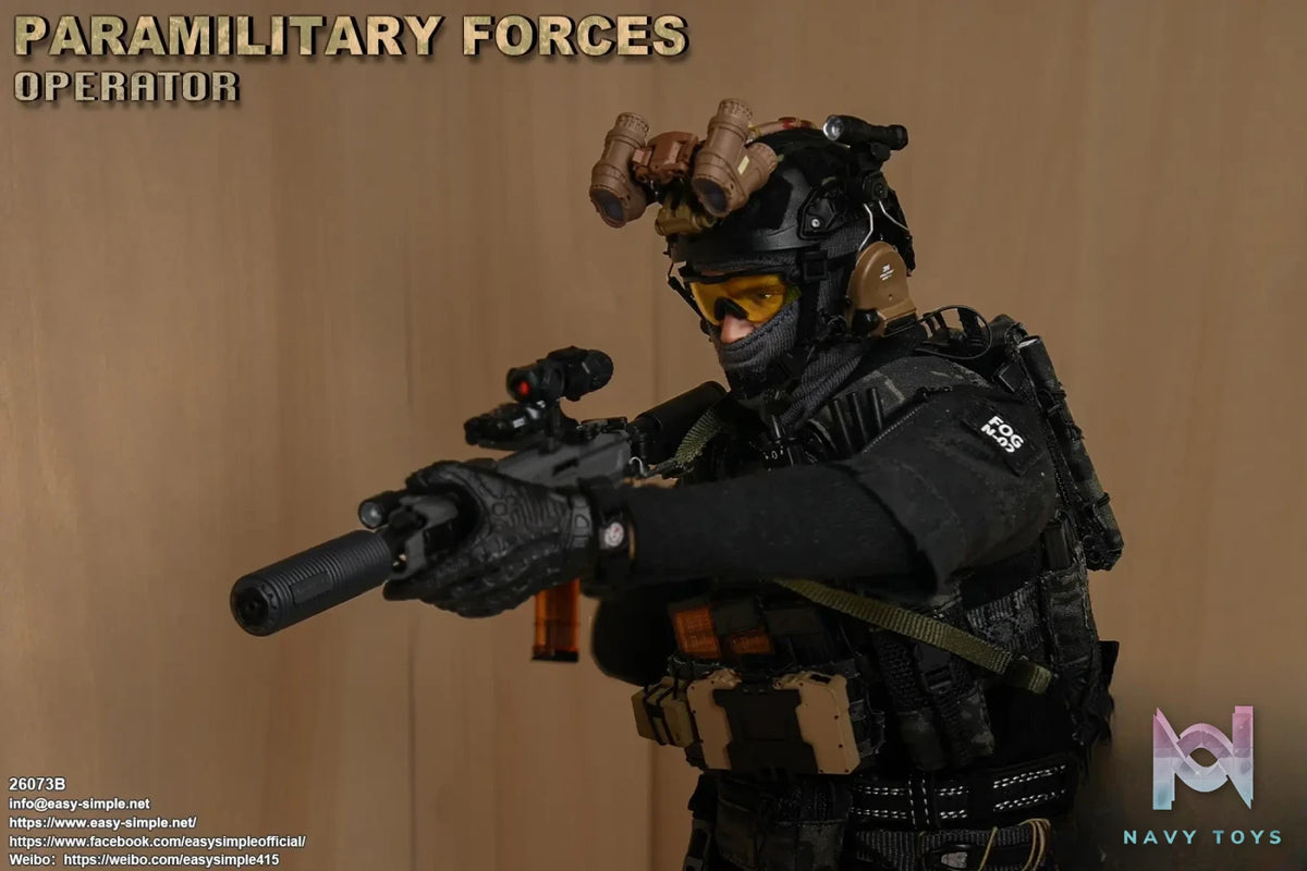 Easy Simple – Paramilitary Forces Operator Action Figure 26073A X 26073B (Licensed)