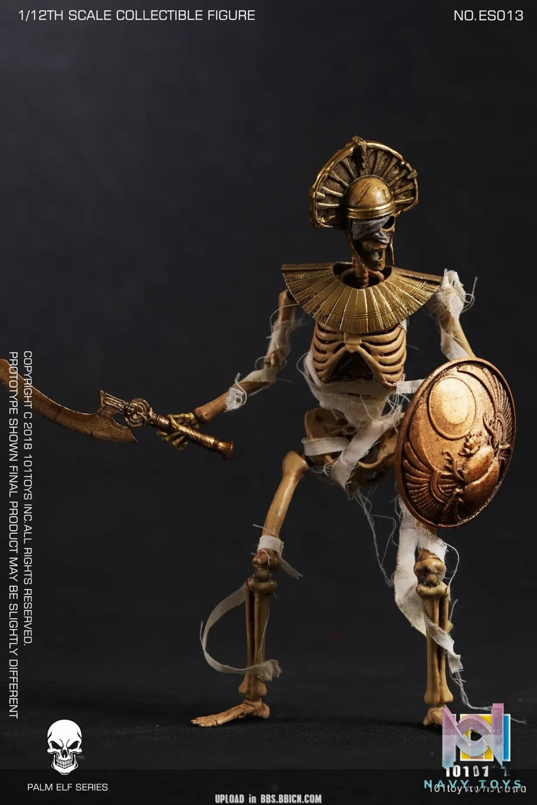 101Toys – Original PALM ELF SERIES- Skeleton Egyptian Mummy (Licensed)