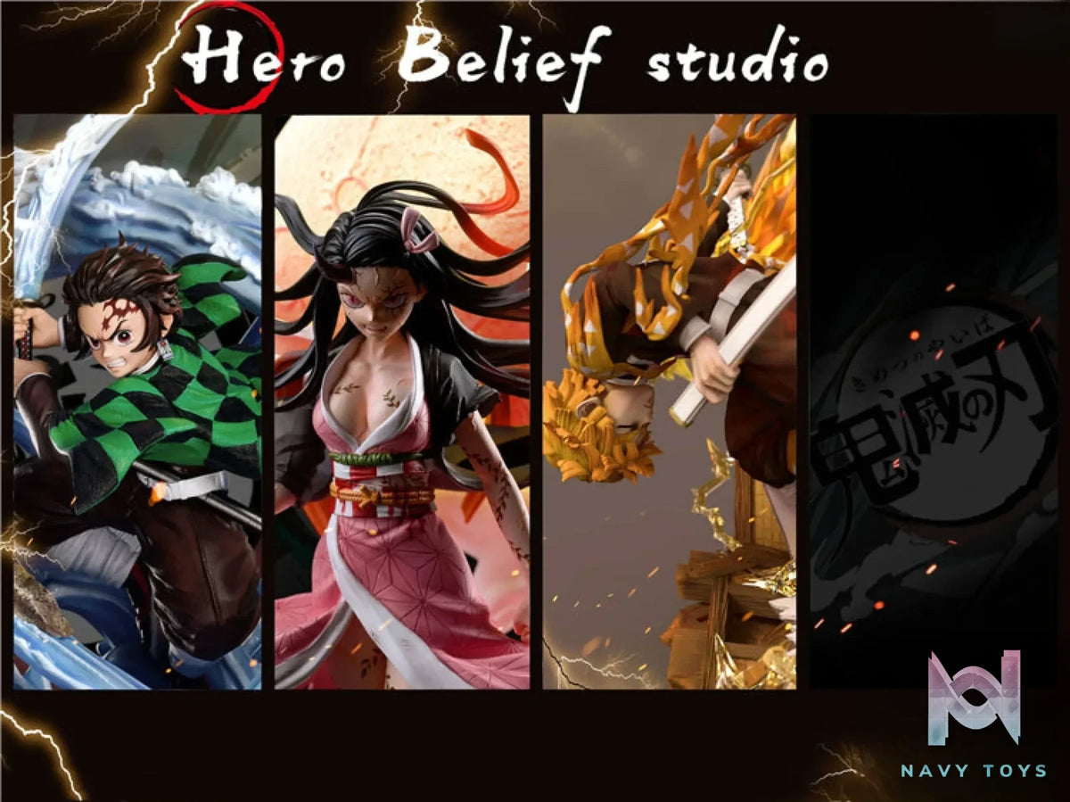 Hero Belief Studio – Demon Slayer Agatsuma Zenitsu Flaming Thunder God