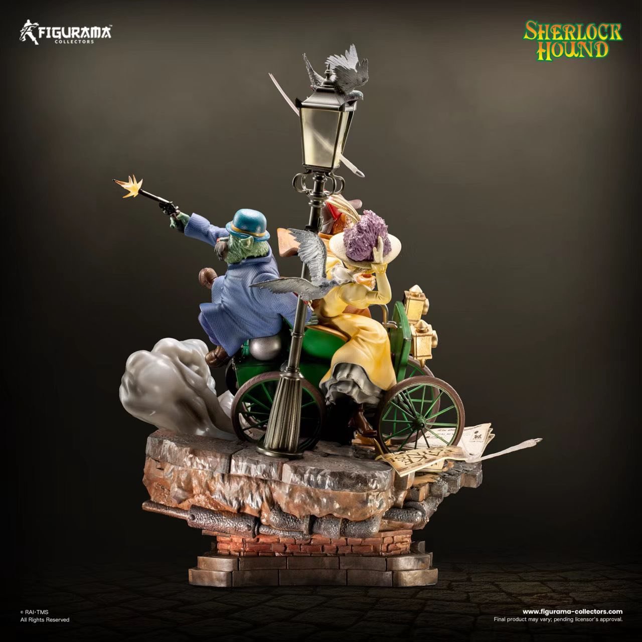 Sherlock, Watson & Mrs.Hudson resin statue figurama studio anime figure