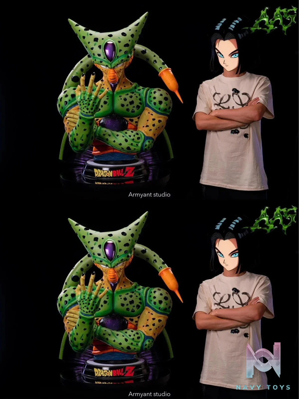 Bust Cell 1st Form - Dragon Ball - Army Ant Studio resin statue ArmyAnt Studio anime figure