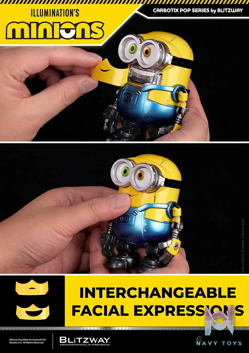 BLITZWAY – Carbotix Pop Minions BW-CA-11401 BW-CA-11402 BW-CA-11403 BW-CA-11404 (Licensed)