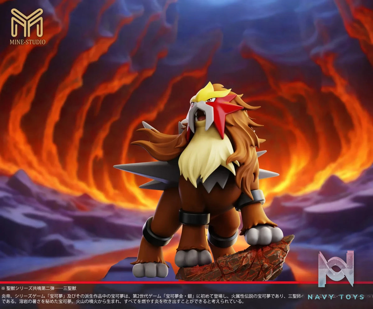 Mine Studio – Pokémon Legendary Pokémon #2 Three sacred Entei & Suicune & Raikou