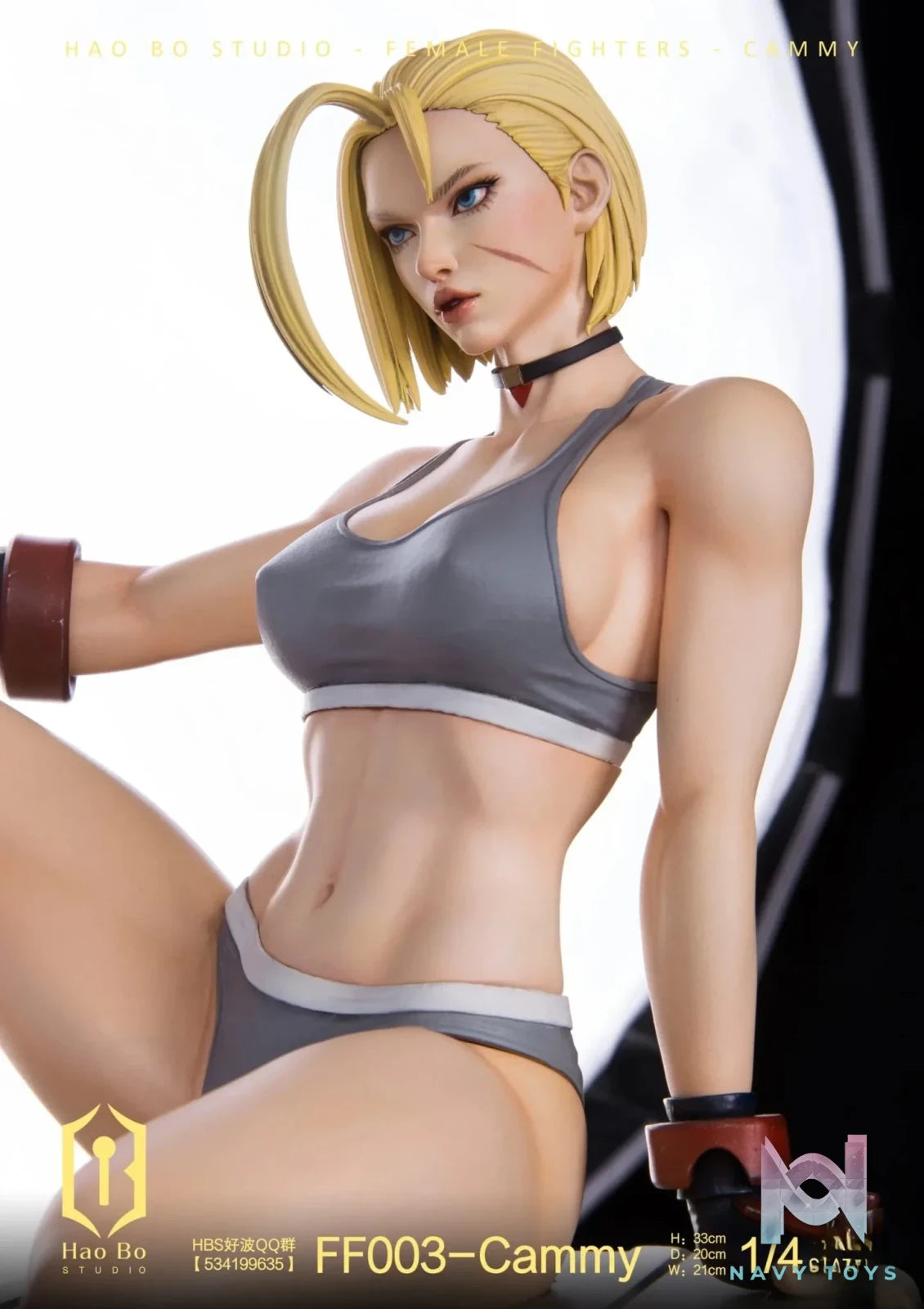 HAO BO Studio - 1/4 Statue Female Fighter Series FF003 Cammy resin statue Navy Toys anime figure