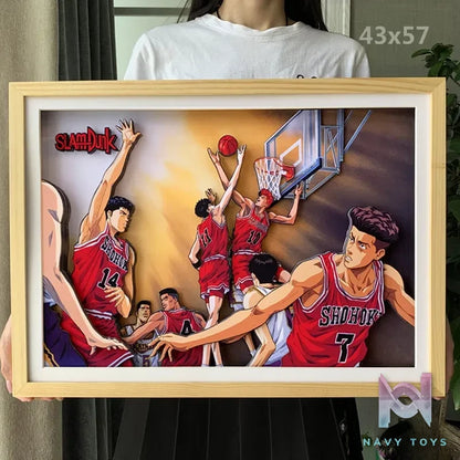 KALA HOME Studio – Slam Dunk Multiple Characters #06 3D Decorative Painting Slam Dunk