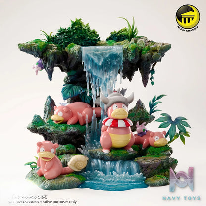 MoonShadow Studio – Nature Series Slowpoke Family Pokémon