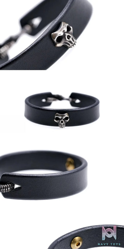 Raven Studio (silver jewelry) – Claw & Skull Leather Bracelet Original