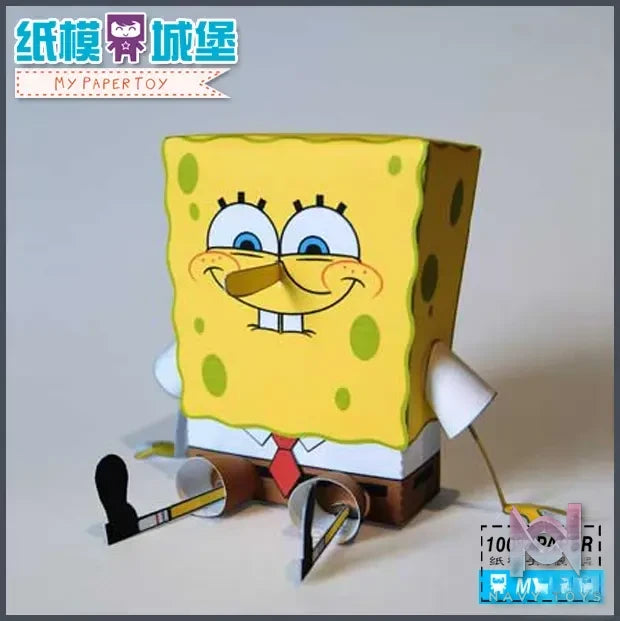 Qian Zhi Lu Studio – Bikini Bottom series 3D Paper Model DIY SpongeBob SquarePants